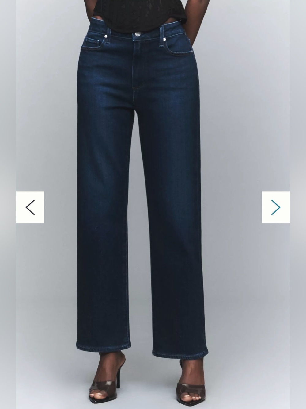 PAIGE Mason High-Rise Straight-Leg Jeans - Picture 2 of 9